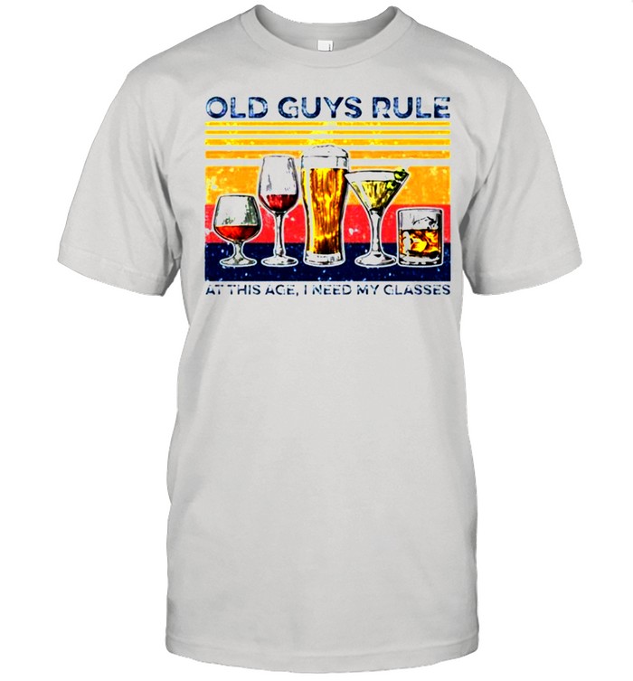 Old guys rule at this ate I need my glasses vintage shirt