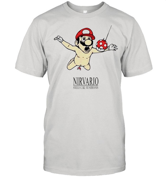 Super Mario Nirvario Smells Like Mushrooms shirt