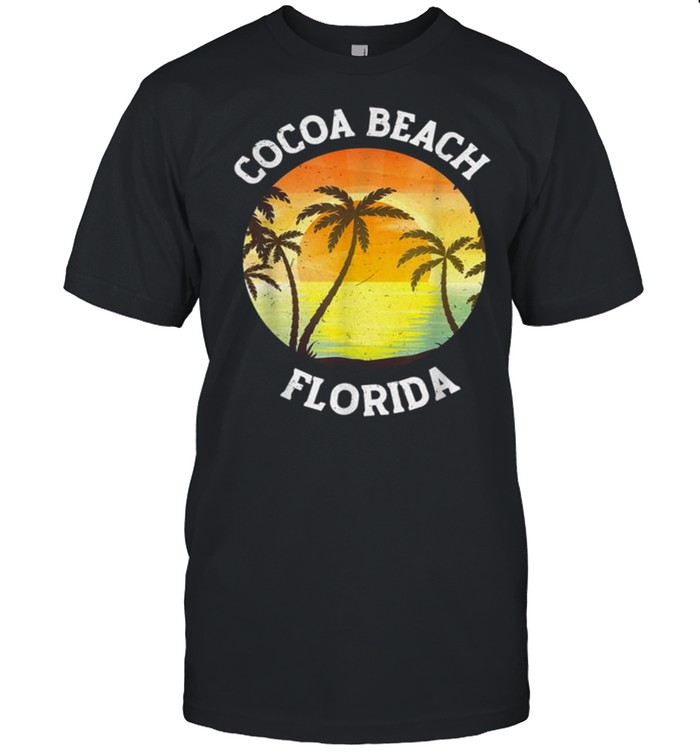 Vintage Cocoa Beach Florida Fl Retro 70s 80s Beach Souvenir shirt Classic Men's T-shirt
