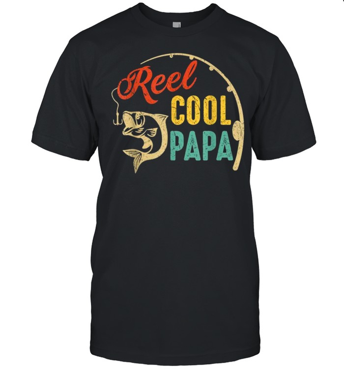 Vintage Fishing Reel Cool Papa shirt
