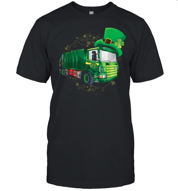 Garbage Truck Patricks Day shirt