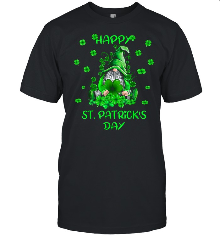 Gnome Happy St Patricks Day tshirt