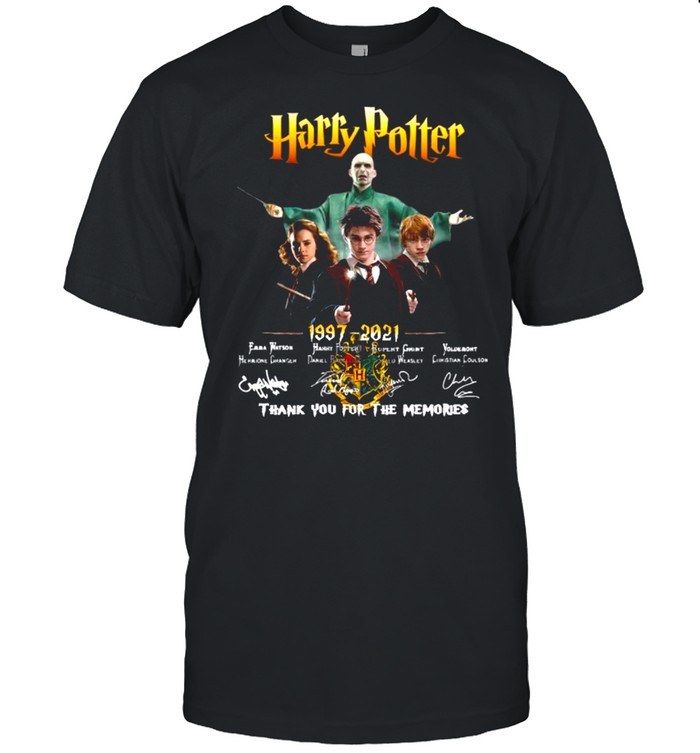 Harry Potter 1997 2021 Signatures Thank You For The Memories shirt