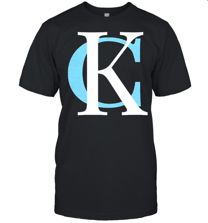 Kc Baby Blue & Royal Blue Kansas City Letters Kc Local shirt