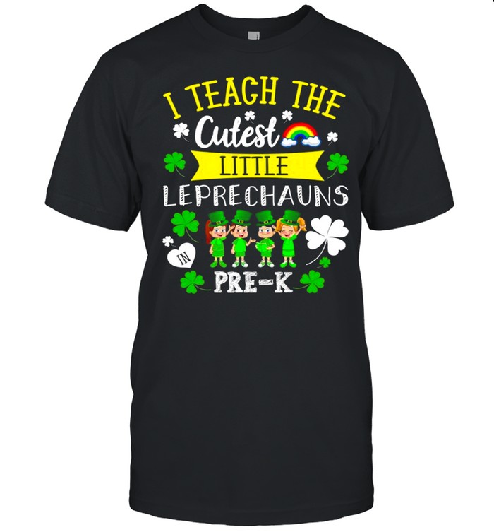 Lucky Leprechauns St Patricks Day Pre K Teacher shirt