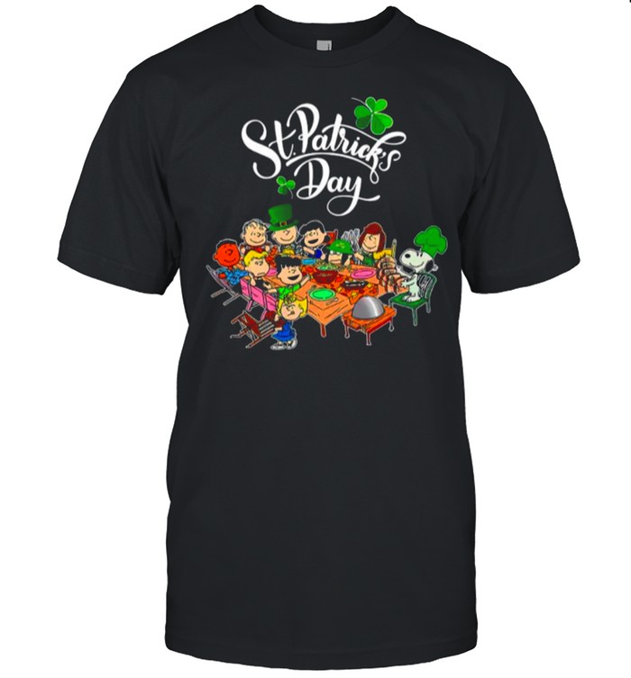 Snoopy And The Peanut Movie Party Happy St Patricks Day shirt