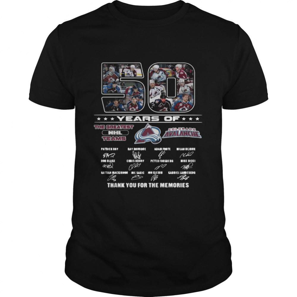 50 Years Of Colorado Avalanche shirt