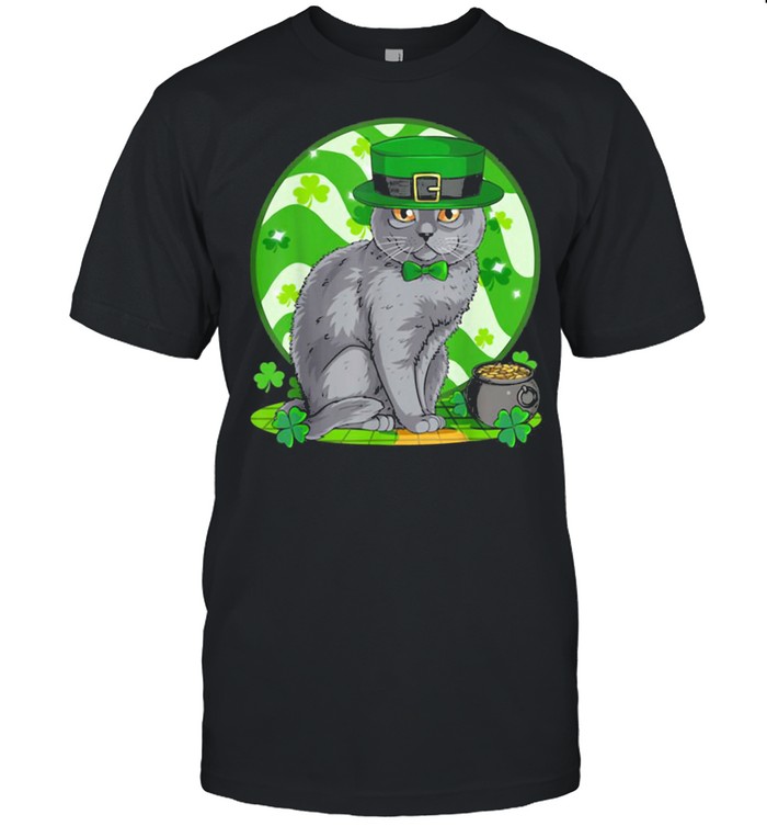 Awesome Chartreux Cat Leprechaun St. Patricks Day Shirt