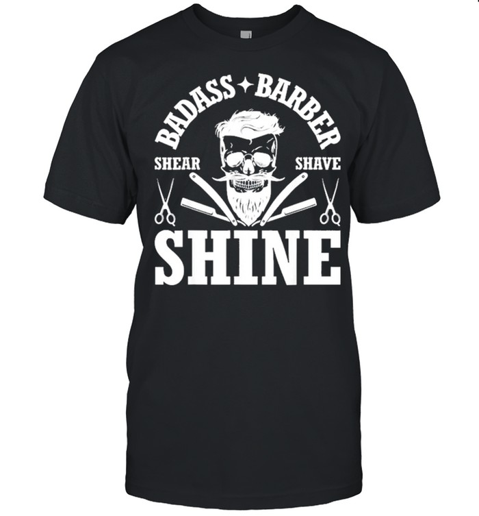 Barber share shave shine barber shirt