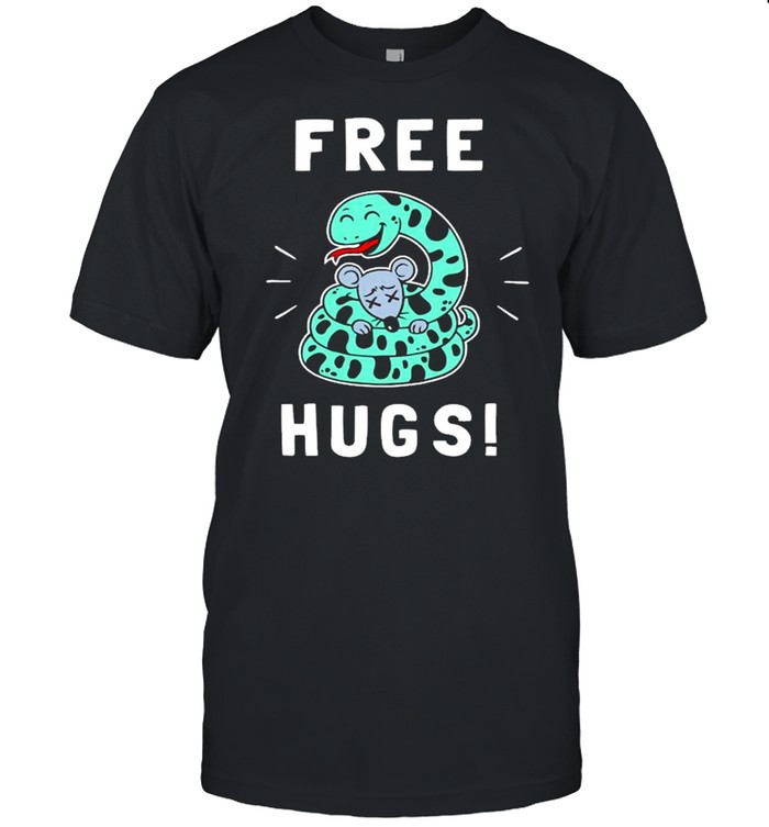 Free Hugs Funny Python Snake Anaconda Joke shirt