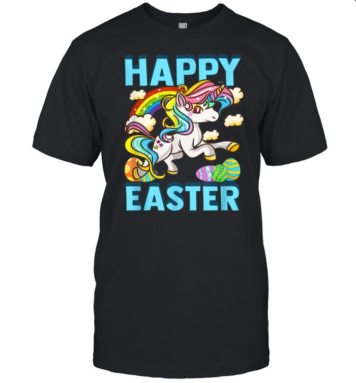 Happy Easter Unicorn Egg Hunt Bunny Tee Shirt