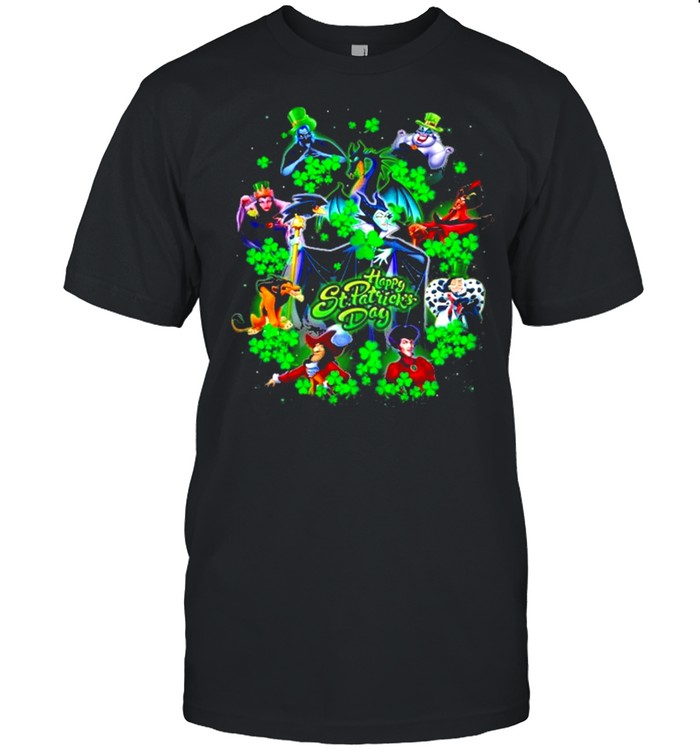 Happy St.Patrick’s Day Cartoon Villains Leprechaun Hat Shamrock shirt