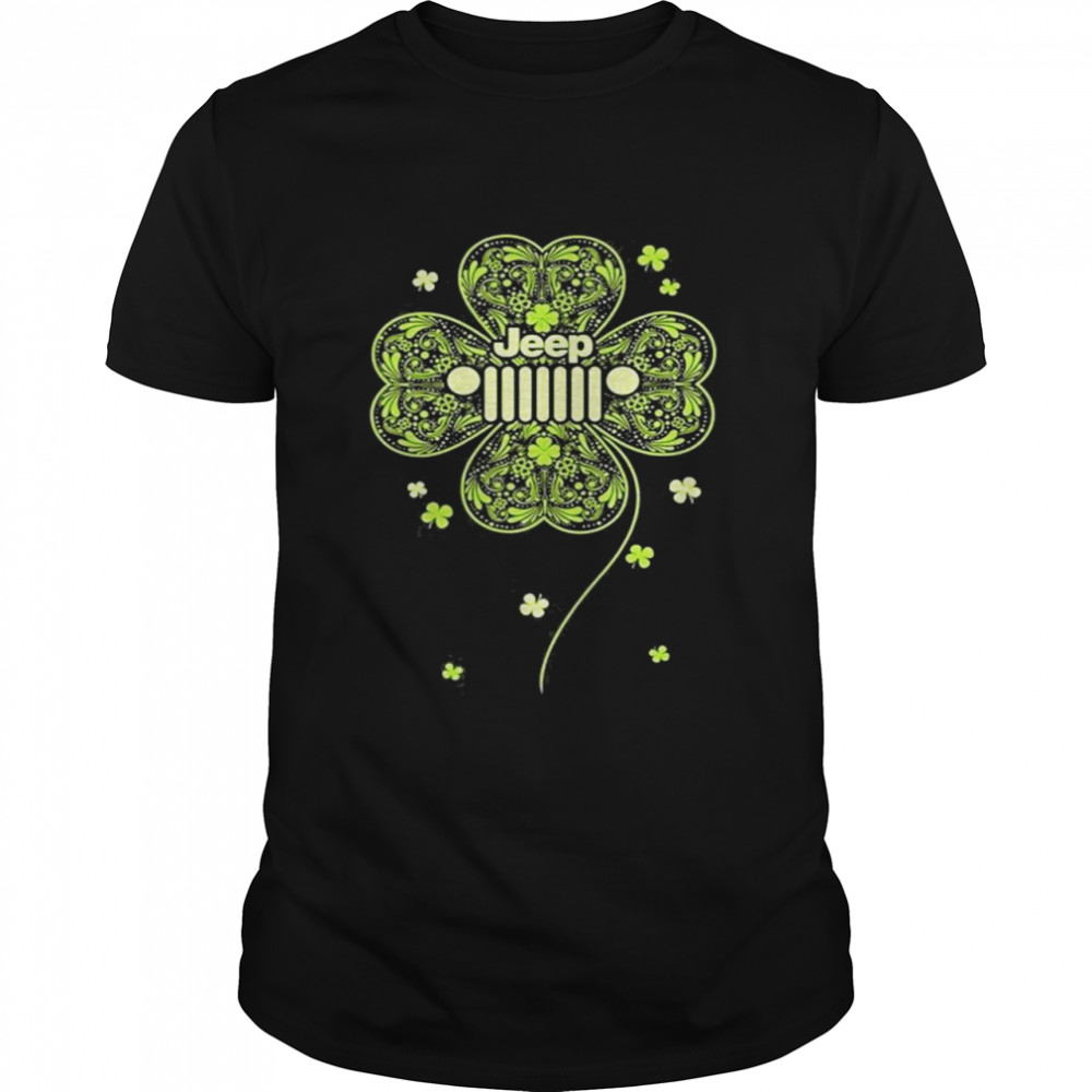 Jeep Shamrock Four Leaf Clover Jeep Lovers Saint Patrick’s Day Shirt