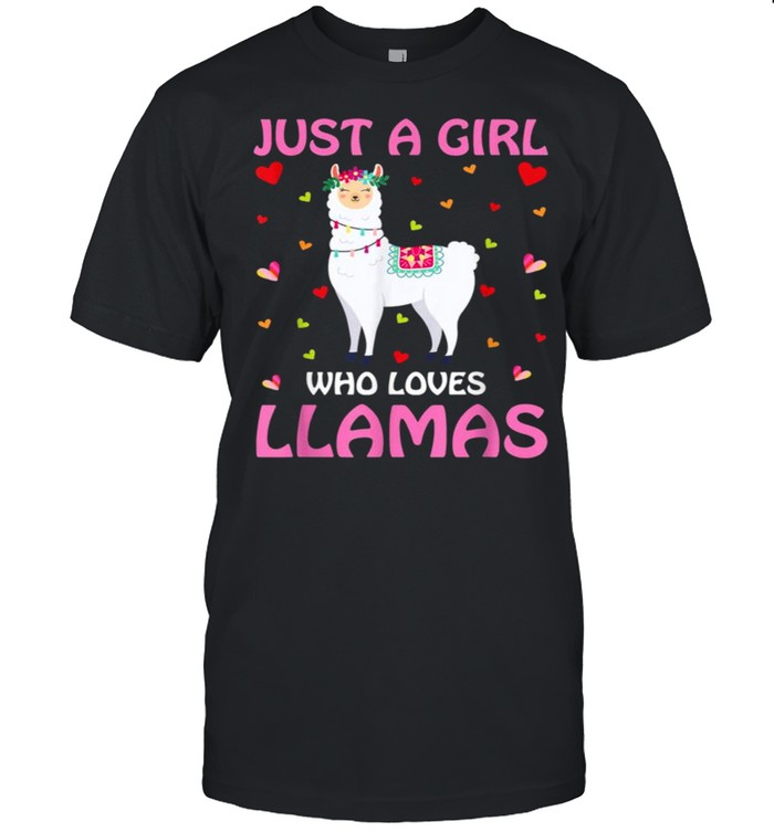 Just A Girl Who Loves Llamas Tee Shirt