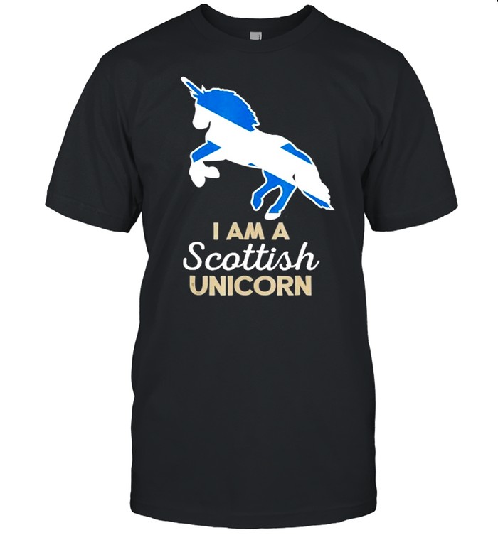 Scotland Flag Scottish Unicorn Casual Shirt