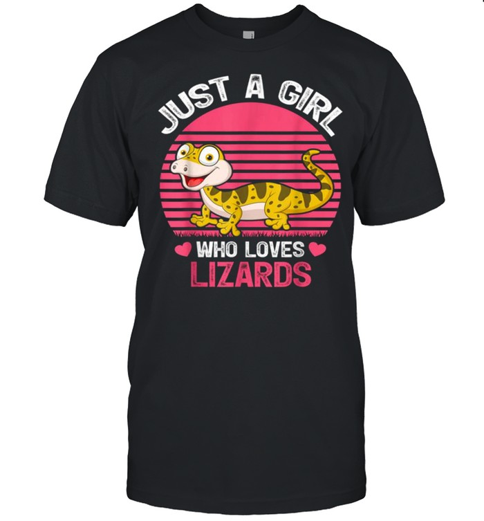 The Just A Girl Who Loves Lizards Tee Shirt