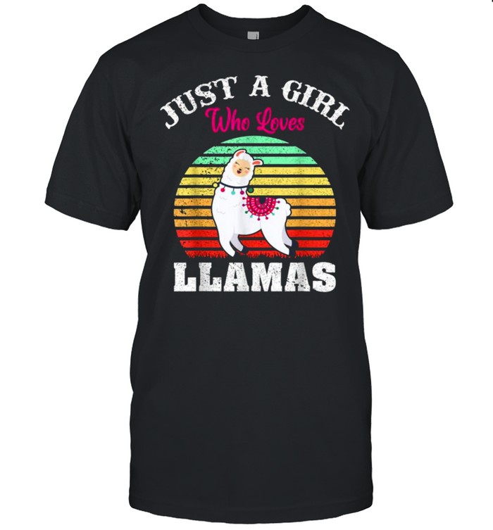 The Just A Girl Who Loves Llamas Tee Shirt