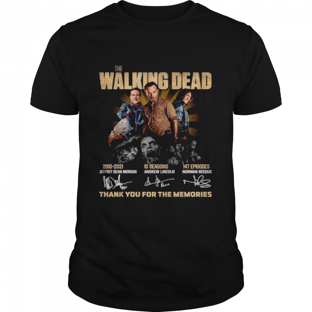 The Walking Dead 2010 2021 thank you for the memories shirt