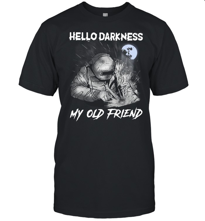 Welder Hello Darkness My Old Friend Kids T-shirt