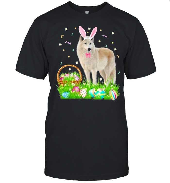 Wolf Easter Day Bunny Eggs Easter Costume shirt