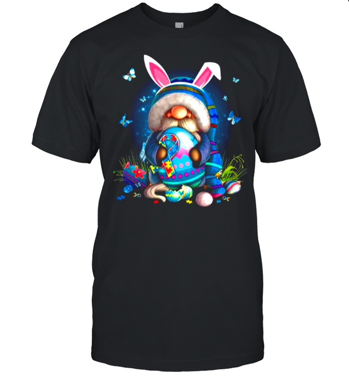 Gnome Hug Autism Cancer And Eggs Happy Easter Day shirt