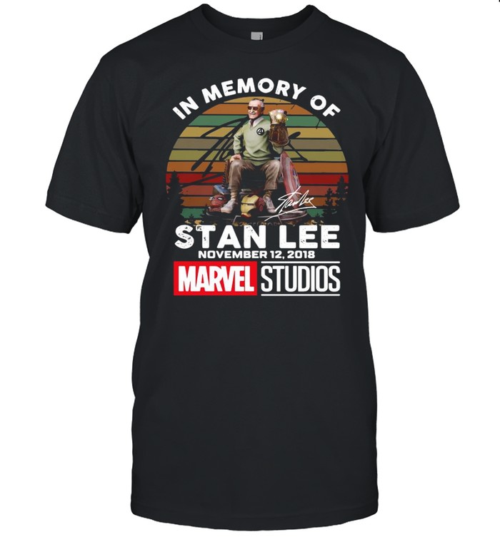 In Memory Of Stan Lee November 12 2018 Marvel Studios Signature Vintage shirt