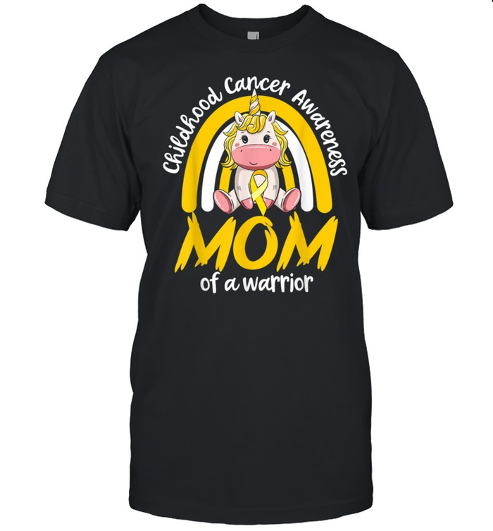 Magical Unicorn Proud Mom Of Childhood Cancer Ribbon shirt