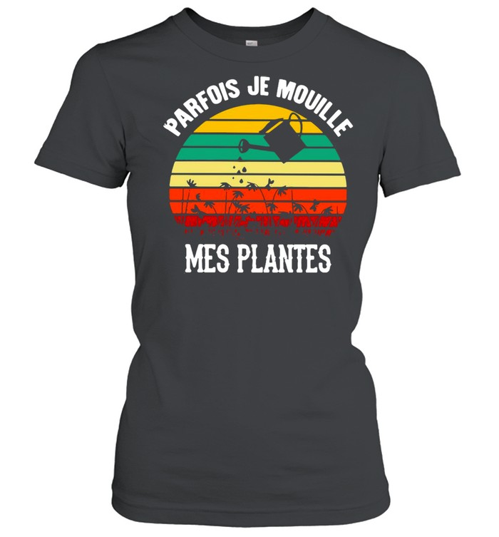 Vintage Retro Parfois Je Mouille Mes Plantes Garden T-shirt Classic Women's T-shirt