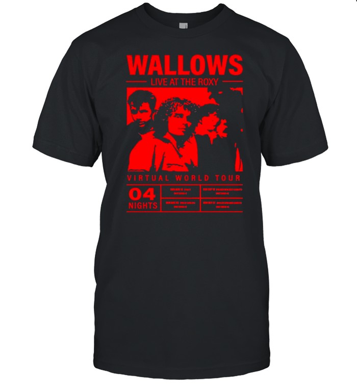 Wallows live at the roxy virtual world tour shirt