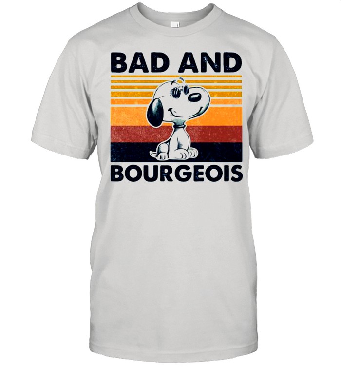 Bad And Bourgeois Snoopy Vintage Shirt