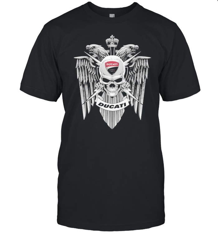 Ducati Logo Symbol Skull Wallpaper Shirt