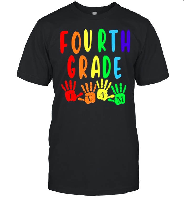 Fourth Grade Team Hand sign language shirt