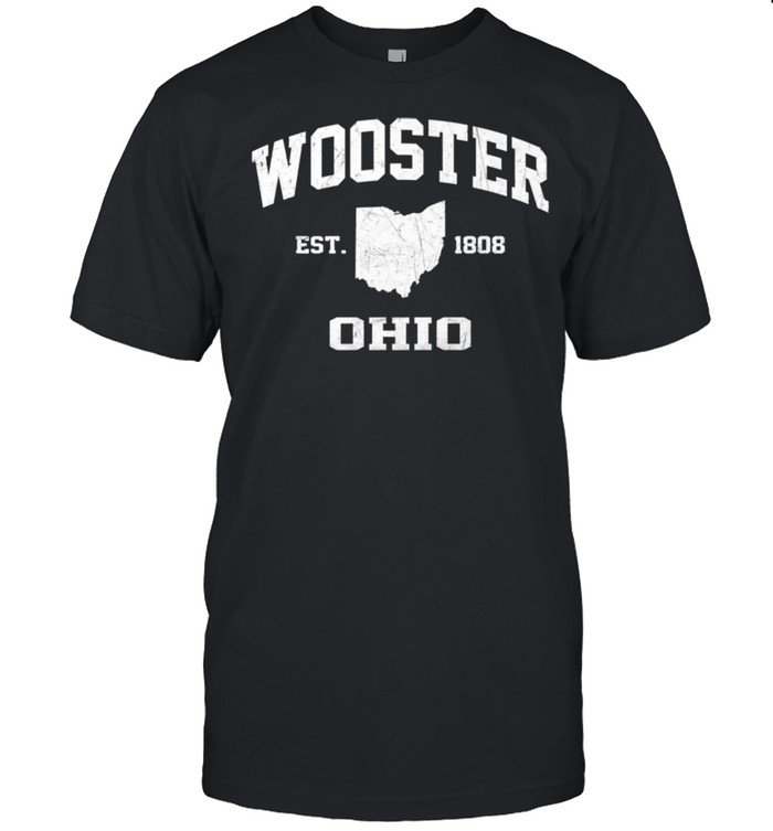 Wooster Ohio OH vintage state Athletic style shirt