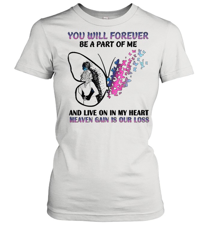 You Will Forever Be A Part Of Me And Live On In My Heart  Classic Women's T-shirt