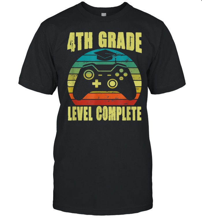 4th Grade Level Complete Video Gamer Senior 21 shirt