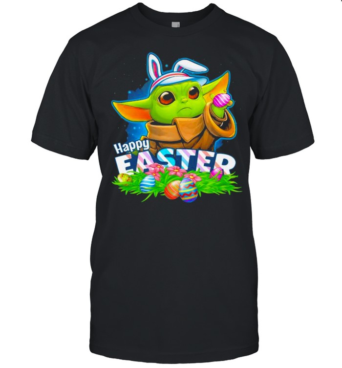 Happy Easter Day Egg Baby Yoda Star Wars Shirt