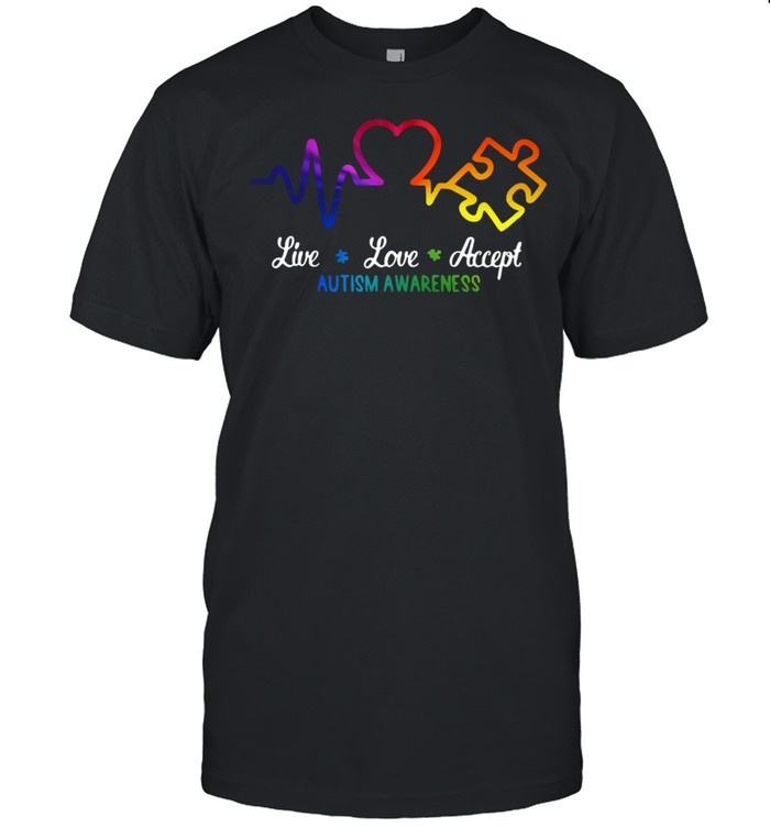 Live love accept autism awareness shirt