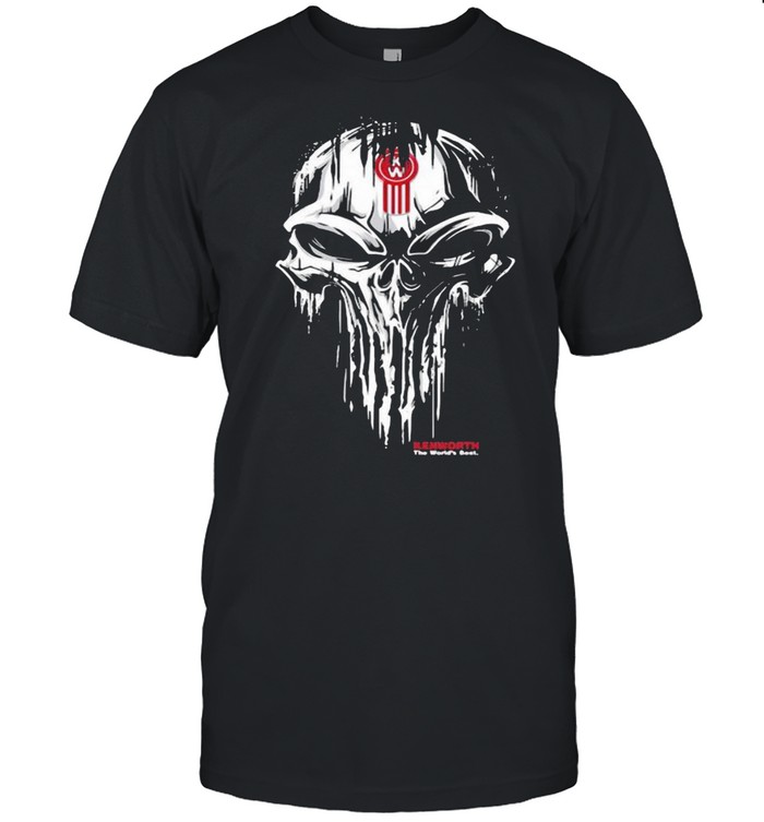 Punisher Skull With Kenworth Car Logo Shirt