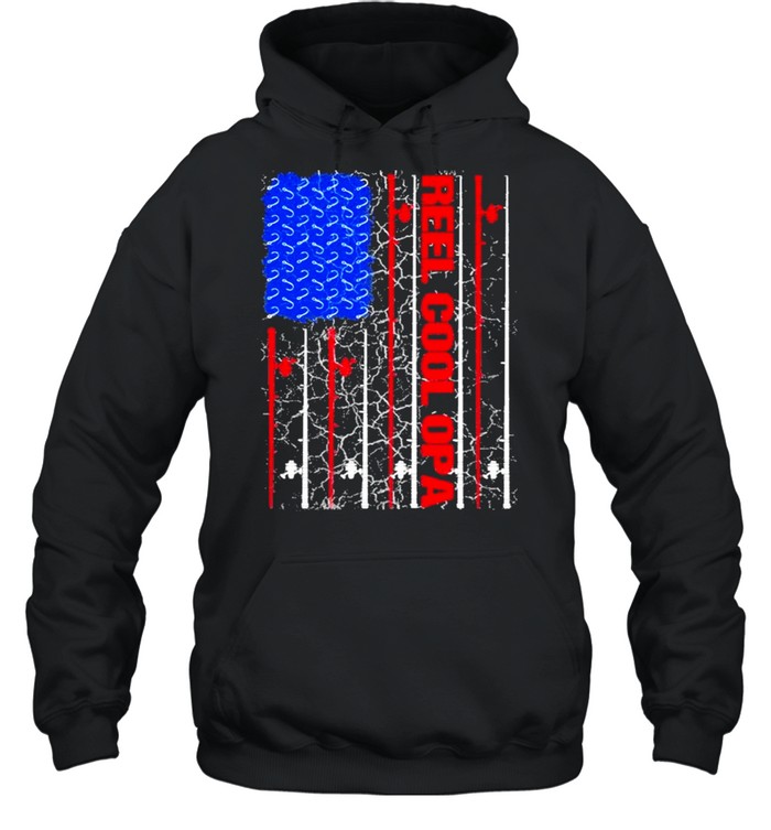 Reel Cool Opa American flag 2021 shirt Unisex Hoodie