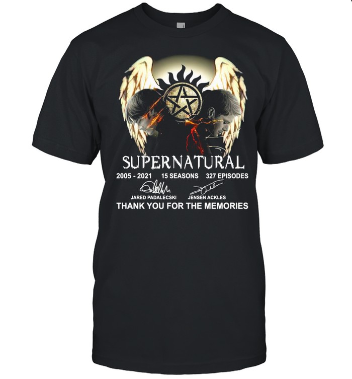 Thank You For The Memories The Supernatural 2005 2021 15 Seasons 327 Episodes Signatures shirt