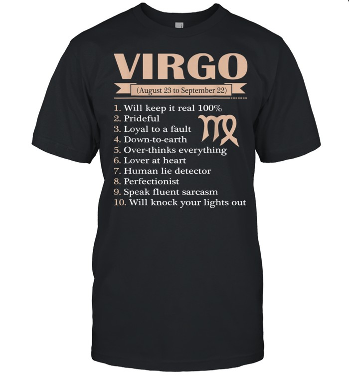 Virgo Zodiac Sign Astrology August September Birthday shirt