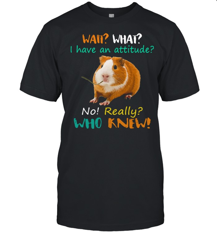 Wait What I Have an attitude no really who knew shirt