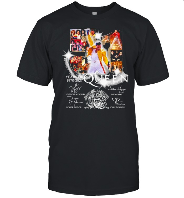 51 Years Of 1970 2021 Queen Signatures Shirt