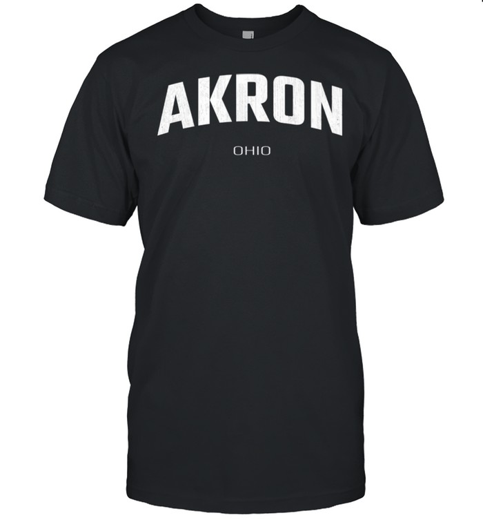 Akron Ohio OH vintage state Athletic shirt