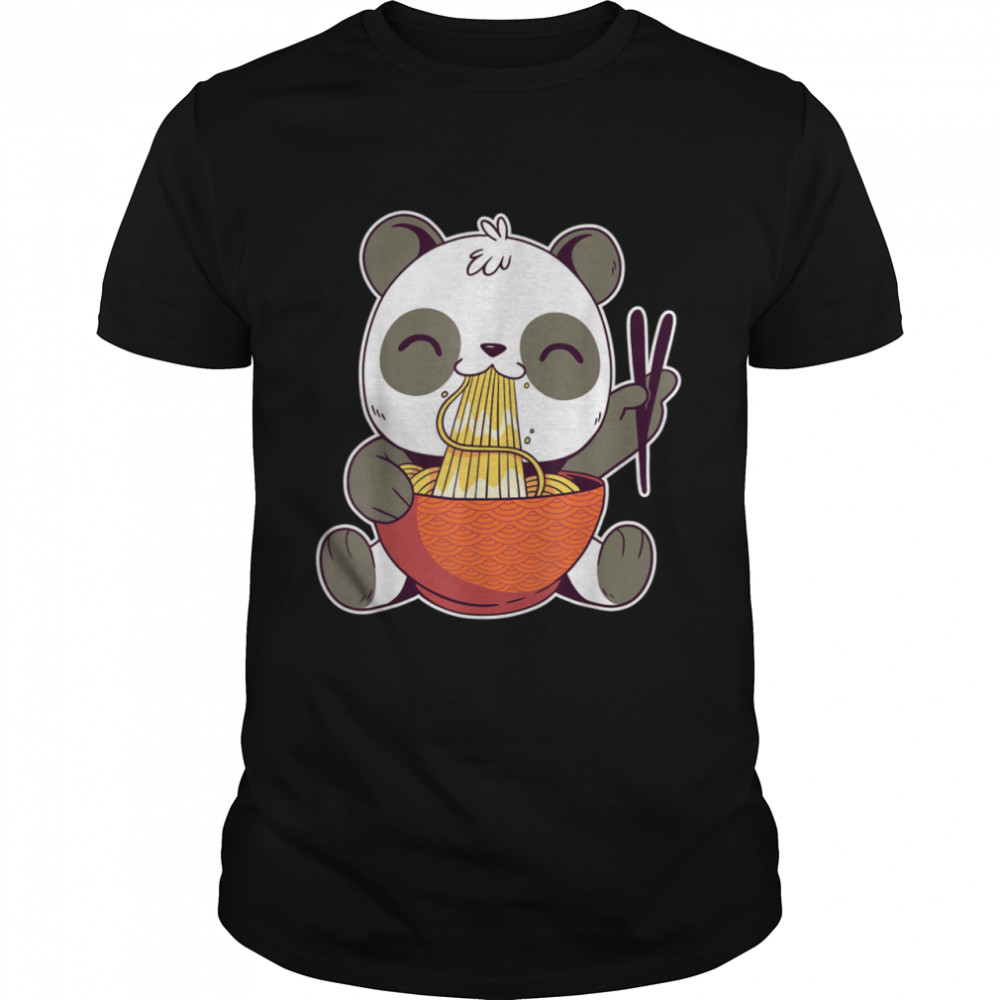 Kawaii Panda Eating Ramen Noodles shirt