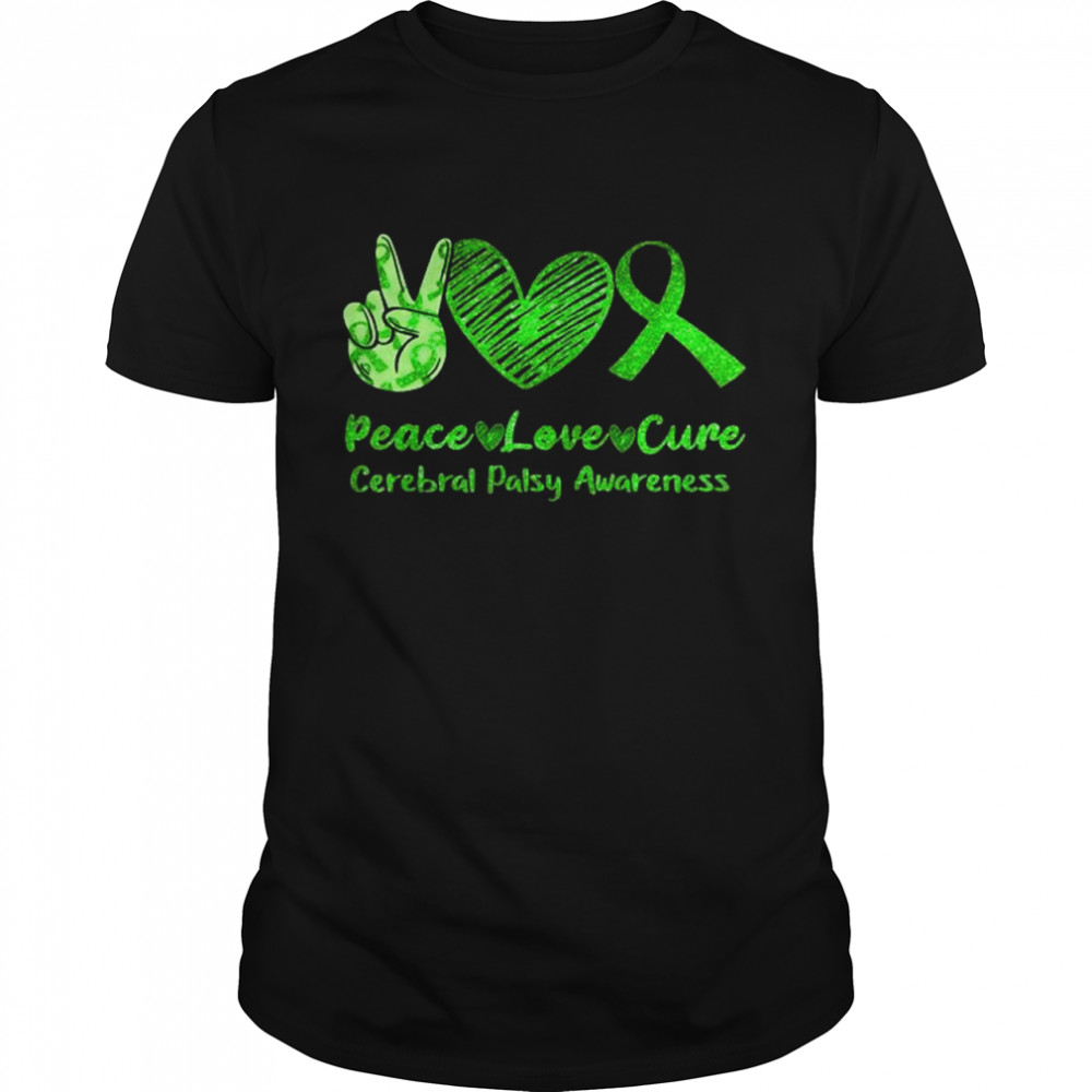 Peace Love Cerebral Palsy Awareness shirt