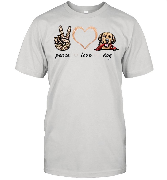 Peace Love Golden Dog 2021 shirt