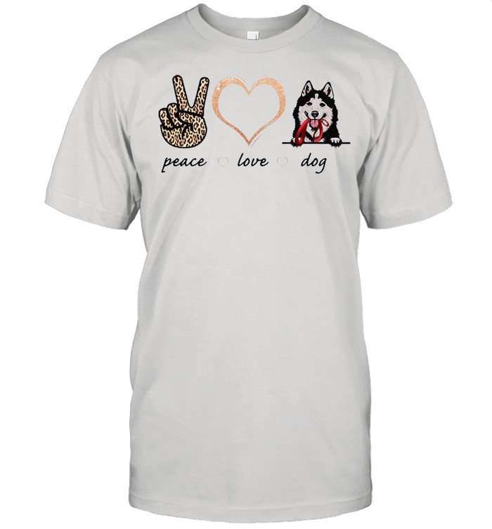 Peace Love Husky Dog 2021 shirt