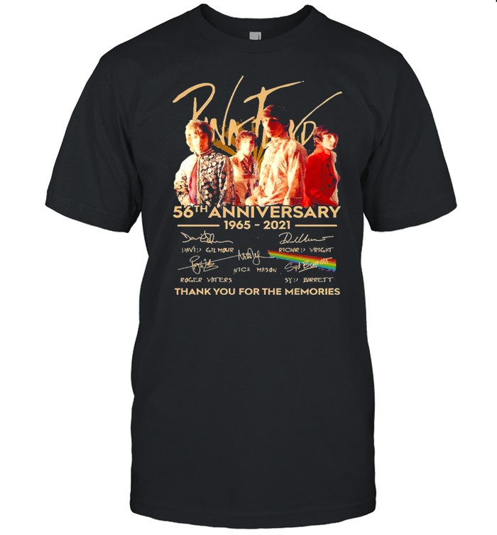 Pink Floyd 56th Anniversary 1965 2021 Signatures Thank You For The Memories Shirt