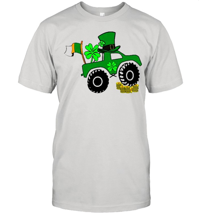 St Patrick’s Day Monster Truck Lover Irish Shamrock Shirt